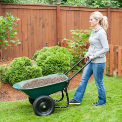 Heavy Duty Two Wheel Small Garden Wheelbarrow